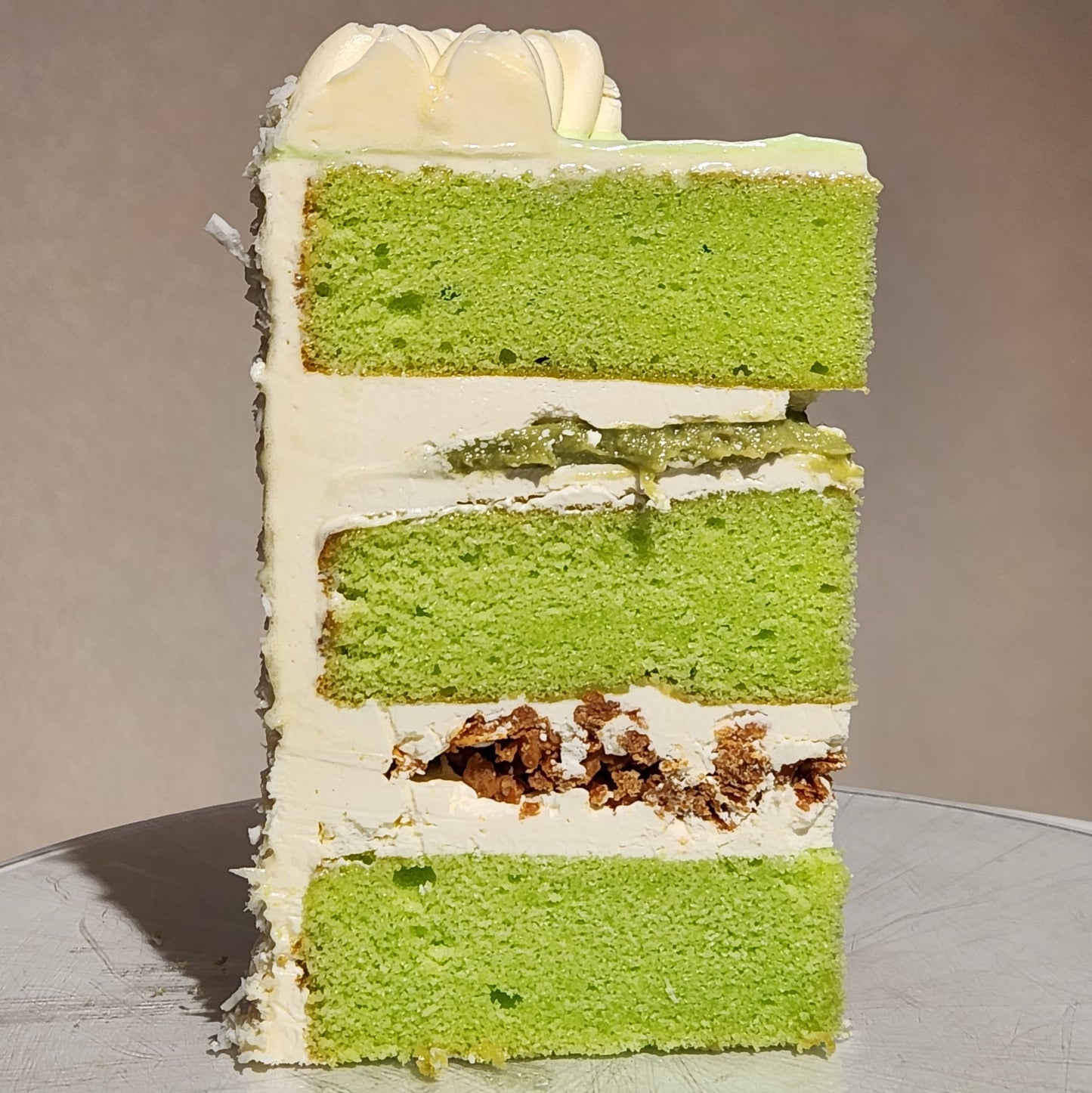 Pandan Coconut Cake