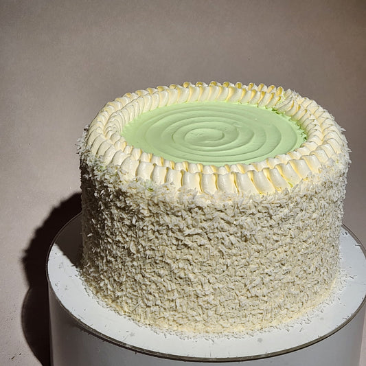 Pandan Coconut Cake